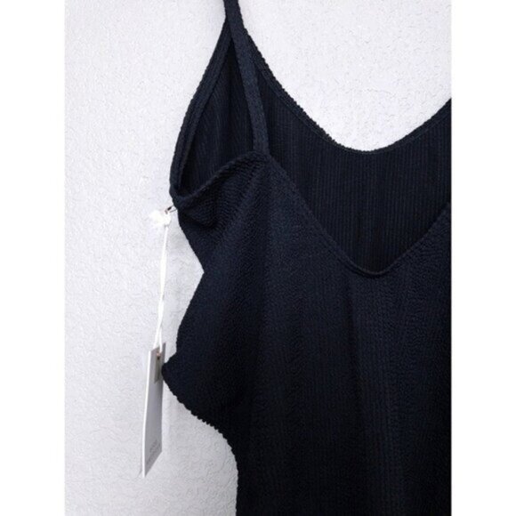 NWT Good American Always Fits One Piece 2XL-3XL Black001 Stretch Cheeky Crinkle - Picture 6 of 7